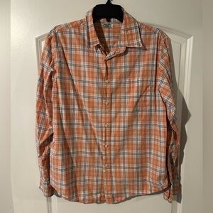 Men’s Reed Edward size large orange plaid button down